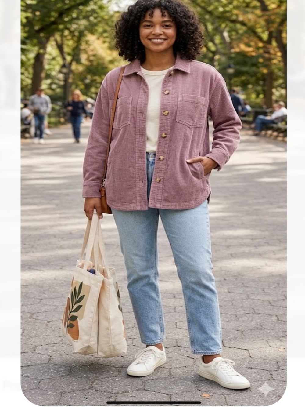 Madewell Dusty Mauve Corduroy Button-Front Shacket
